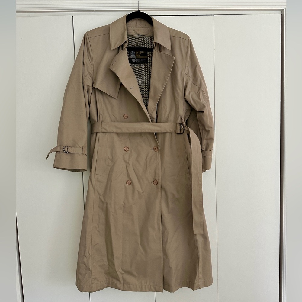Vintage London Fog Trench – Size 10P – Beige Classic